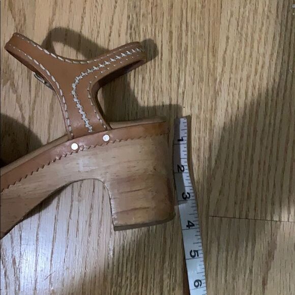 SANDRO WOOD HEEL SANDALS SIZE 39‎ - Picture 7 of 7